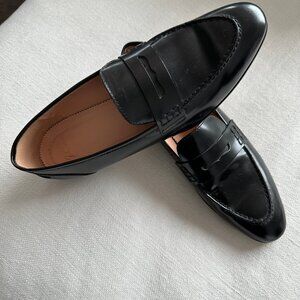 Black Paten Leather Loafers
